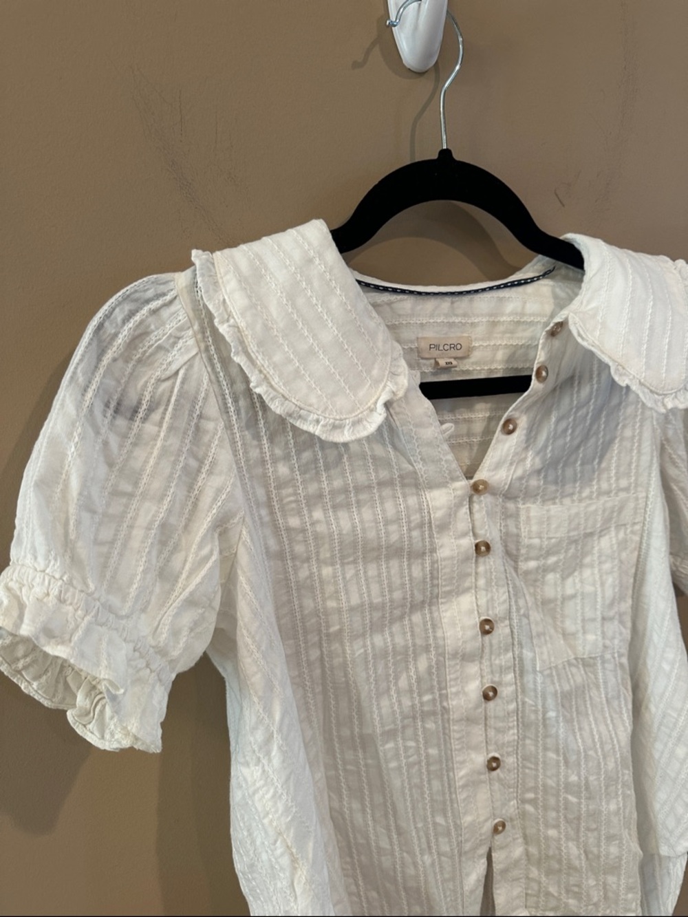Keira Collared Button-Front Blouse by Pilcro
Anthropologie - Picture 3 of 5